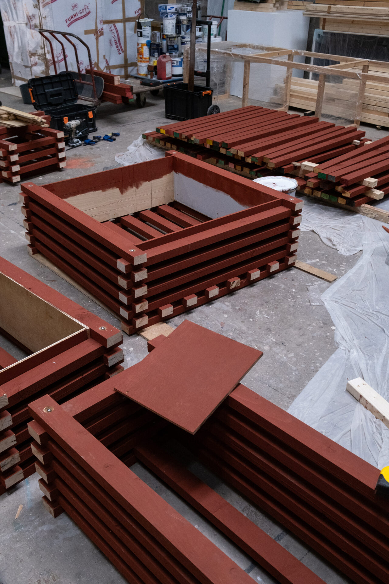 Watershed Benches - studio fieldwork